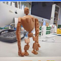 ３Dプリンター　PLAテストプリント品　落下損傷ラピュタ兵士　ミニチュアの画像