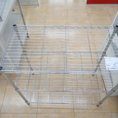 新生活応援セール！★ジモティ割あり★  スチールラック シルバー H90×D45×W90 クリーニング済み OJ8101の画像