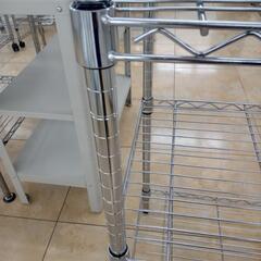 新生活応援セール！★ジモティ割あり★  スチールラック シルバー H90×D45×W90 クリーニング済み OJ8101の画像