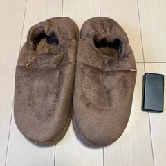 電気スリッパ　コードレス　バッテリー付きの画像