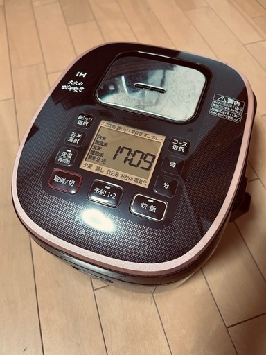 Panasonic製五号炊き炊飯器　銅釜
