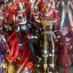 ウルトラマン 仮面ライダーソフビ セットの画像
