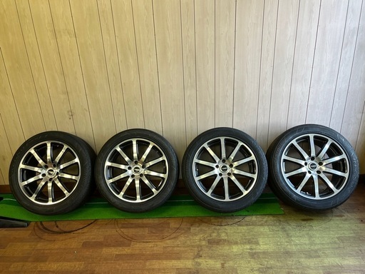 TRD 18インチ 8J 5穴 114.3 +44 アルミホイール 4本 エスティマ等に！