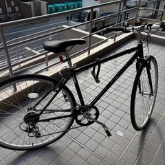 レイチェル(Raychell) CR-7007R クロスバイク 自転車 700C 7段変速 フロントクイックリリース Vブレーキ ブラックの画像