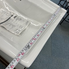 新品全収納タイプ 冷水＆温水蛇口 セラミック容器シンク付き自立型 化粧 洗面台のみの画像