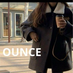 コート　ounce 韓国　チャコール　ボア
