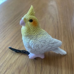 オカメインコ 置物 陶器 針金付き