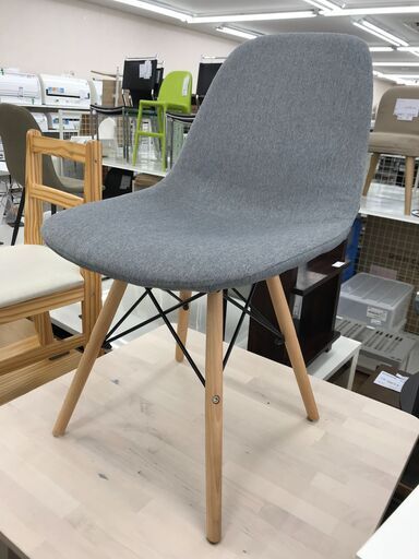 ★ジモティ割あり★  ダイニングチェア グレー クリーニング済み KJ8437