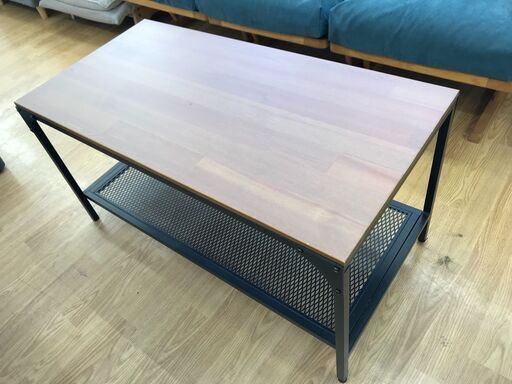 ★ジモティ割あり★  ローテーブル ブラウン H47×W90×D45 クリーニング済み KJ8438