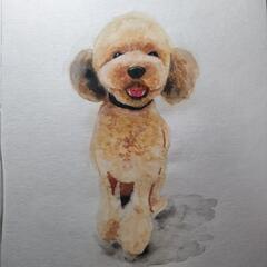 大切なペットの絵を描きます。の画像