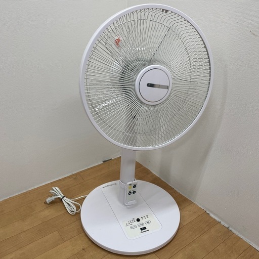 中古品 扇風機 2019年 ホワイト KCF-1930R Kashiba リモコン付き