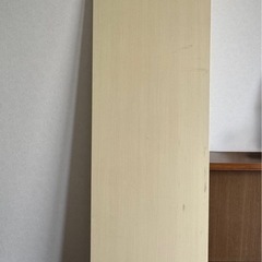 天板(白い木目):パソコンデスク、作業台に。脚なし。DIY素材用