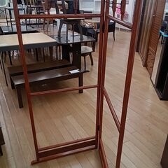 ★ジモティ割あり★  衝立 ブラウン H153×D75×W150...