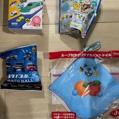 バスボール3種類とループ付きハンドタオル