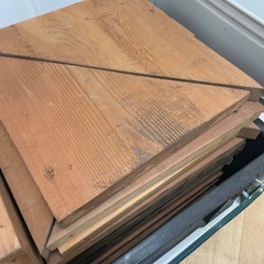 1枚あたり¥50 中古品 木材 棚受け ブラケット 3角 三角 杉板 DIY 36枚の画像