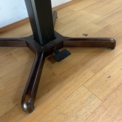 油圧式 昇降 テーブル 幅 80cm 高さ 64.5cm 奥行 119cm 位 ブラウン 系 の画像