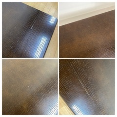 油圧式 昇降 テーブル 幅 80cm 高さ 64.5cm 奥行 119cm 位 ブラウン 系 の画像