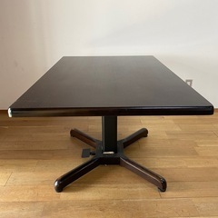 油圧式 昇降 テーブル 幅 80cm 高さ 64.5cm 奥行 119cm 位 ブラウン 系 の画像