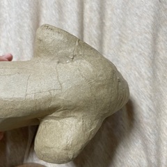 紙製象の立体オブジェ H約15cm W約18cmの画像