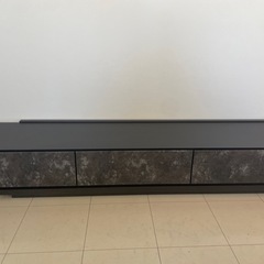 【値下げしました！】黒い木製テレビ台 引き出し付き