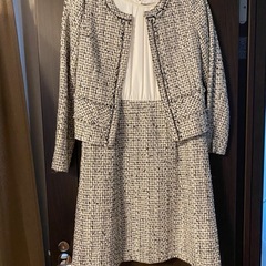 決まりました！☆美品☆レディース　ワンピーススーツ　グレー系　サイズM