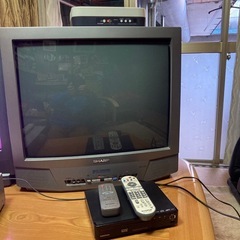 地デジチューナー付テレビセット　B-CASカード付　ポータブルD...