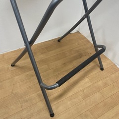 カウンターチェア 中古品 折り畳み ホワイト系 イス 椅子 の画像