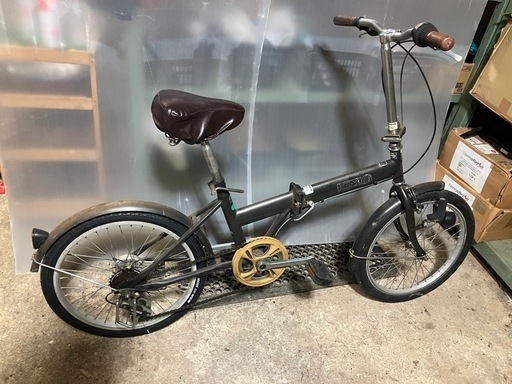 値下げしました！【20インチ　折りたたみ自転車　LEDダイナモライト　6段変速　カギなし】　一部地域送料無料！ 整備済！  販売証明付！