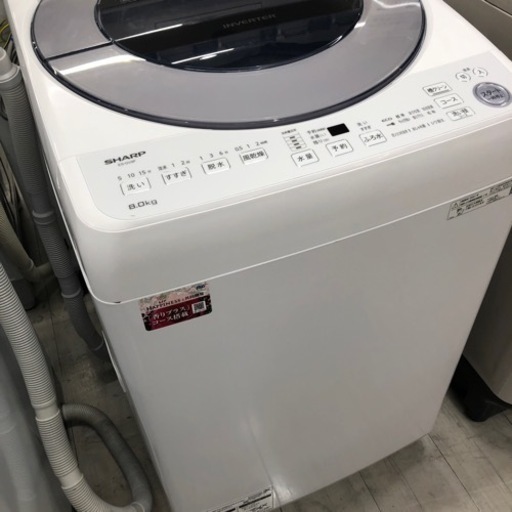 安心の6ヶ月保証付き！SHARP全自動洗濯機2021年製8.0kg【トレファク堺福田店】