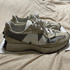 New Balance ／327／白×グレー／24cm