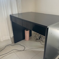 【1年以内美品 】鏡面加工 黒 パソコンデスク ディノス家具の画像