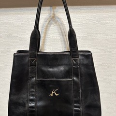 kitamura★キタムラ 黒レザーショルダーバッグ