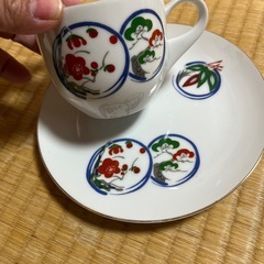 コーヒーカップ（和柄）6個セットの画像