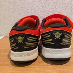 【中古品】ニューバランス　HANZO　19.5cm　キッズ　スニーカー　赤の画像