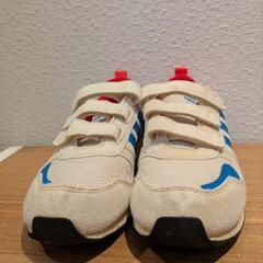 【中古品】アディダス　スニーカー　21cm　キッズ　靴の画像