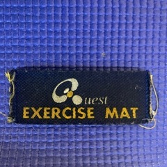 ヨガマット青の画像