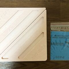 【新品】多機能マット珪藻土HZ-KSMTP001ピンク　トライアングルパット2枚入り3個セット玄関マット・傘立て・植木置き　天然素材水分吸収の画像