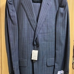 アレグリダークグレー ストライプスーツ 新品タグ付きの画像