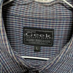 メンズ チェック シャツ トップス Lサイズ 古着の画像