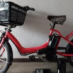美品burijisuton電動自転車20インチ室内保存バッテリー...