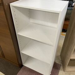 カラーボックス　No.1445　ホワイト　棚　収納　【リサイクルショップどりーむ荒田店】の画像