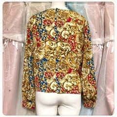 ꒰JOLIET꒱Tokyo blouse チェーン柄 長袖 ブラウス トップスの画像