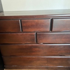 タンス、収納家具、ブラウン