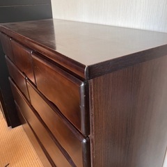 タンス、収納家具、ブラウンの画像