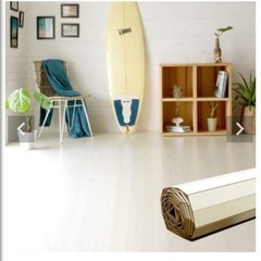 【受付終了しました】ウッドカーペット(アイボリー)の画像