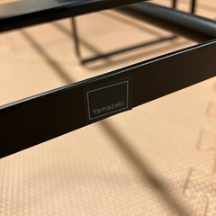 山崎実業 伸縮シューズラック フレーム ブラックの画像
