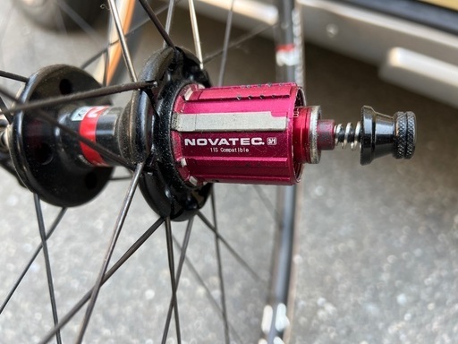 【手渡し限定でお願いします】 NOVATEC SPRINT ホイール前後セット ノバティック 