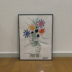 パズル　ピカソ「花束を持つ手」額縁付き