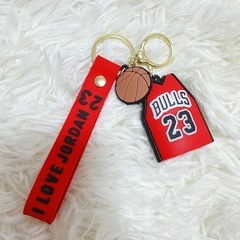 【新品】　BULLS　JORDAN　バスケットボール　キーホルダ...