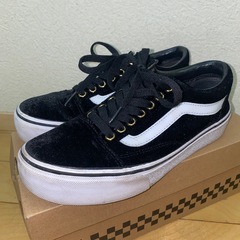 VANS　スウェード厚底の画像